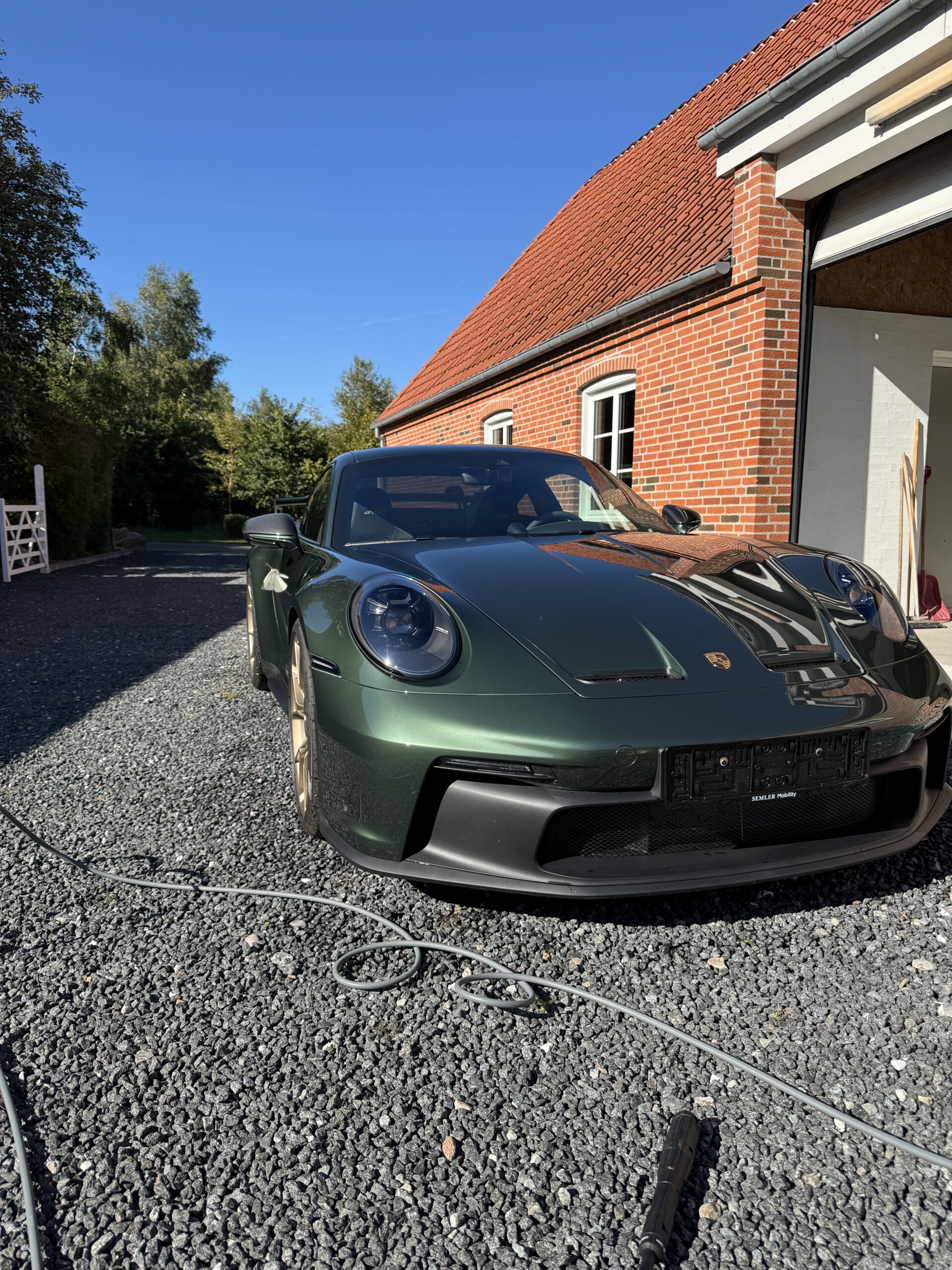 Porsche GT3 efter bilpleje hos Cool Car Wash